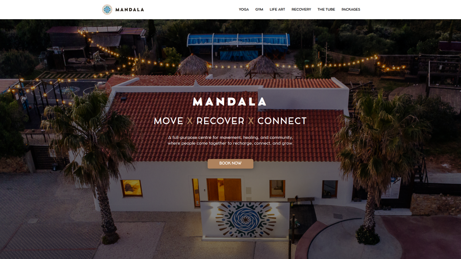 Mandala Sagres: Complete Rebrand & Website Build for Coastal Retreat