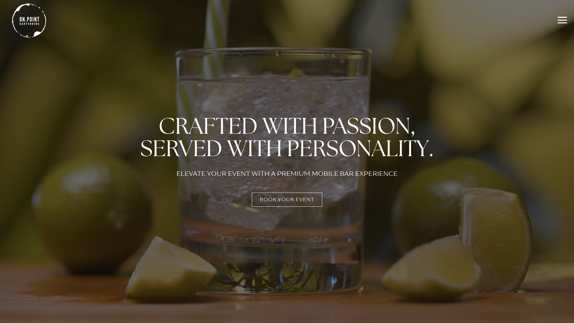 On Point Bartending: Rebrand & Website Build for Premium Bar Services