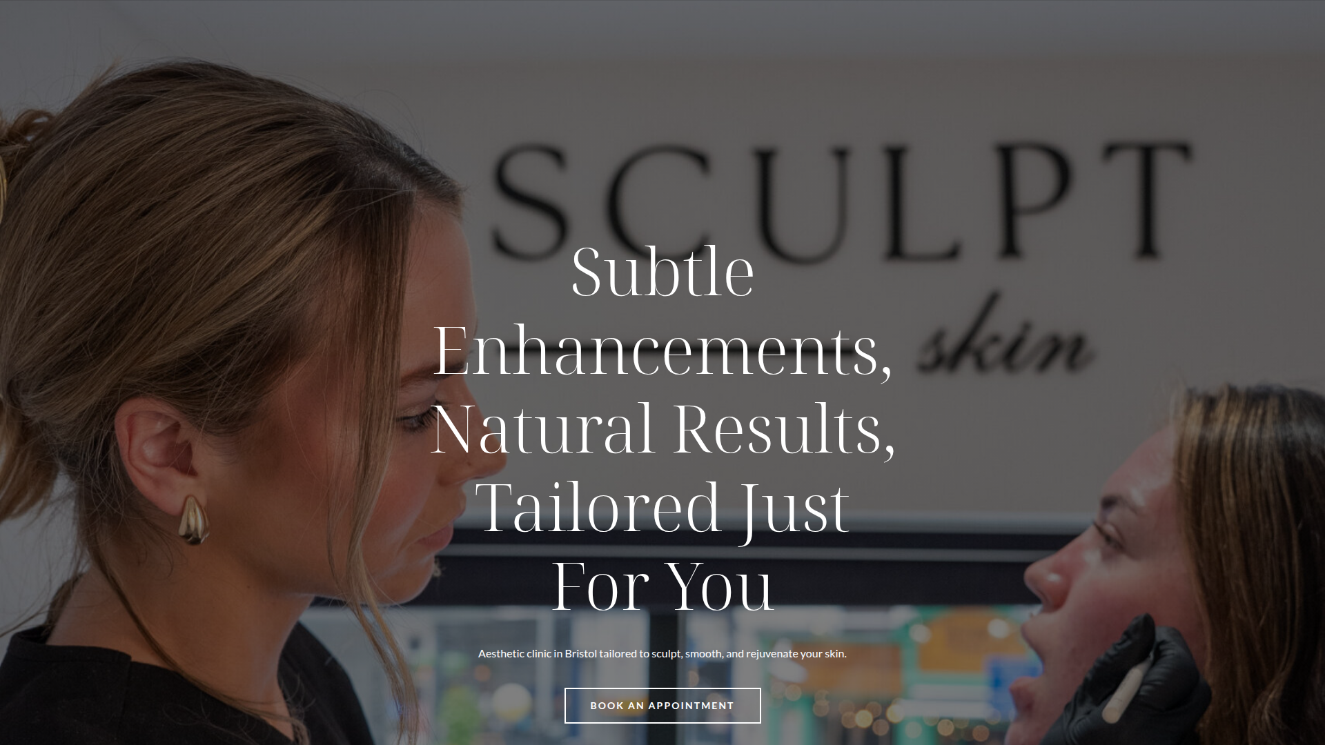 Sculpt Skin: Elegant Website for Bristol Aesthetics Clinic